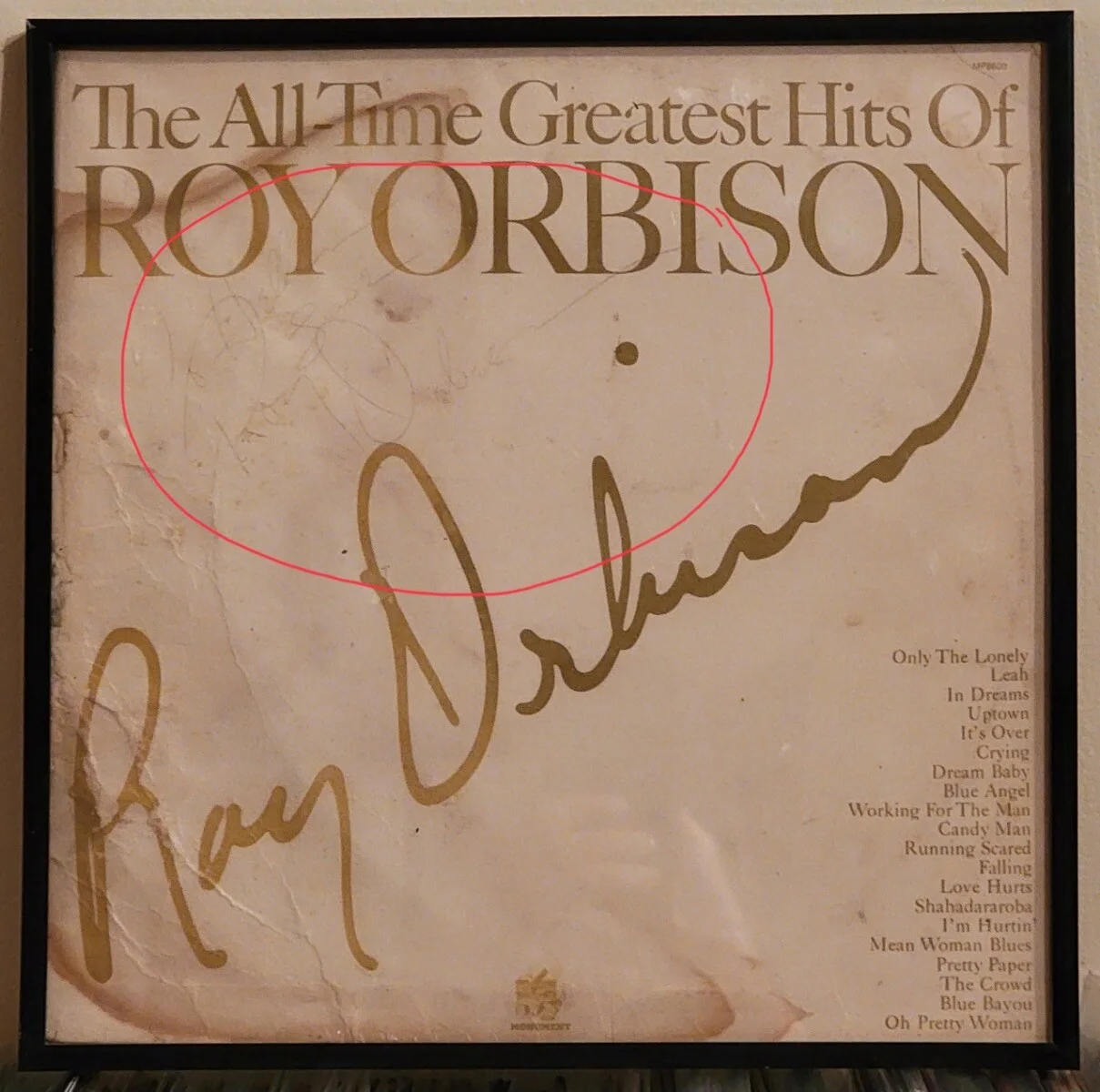 Roy Orbison Signed/Autographed Album All Time Greatest Hits JSA-COA 🔥, изображение 2