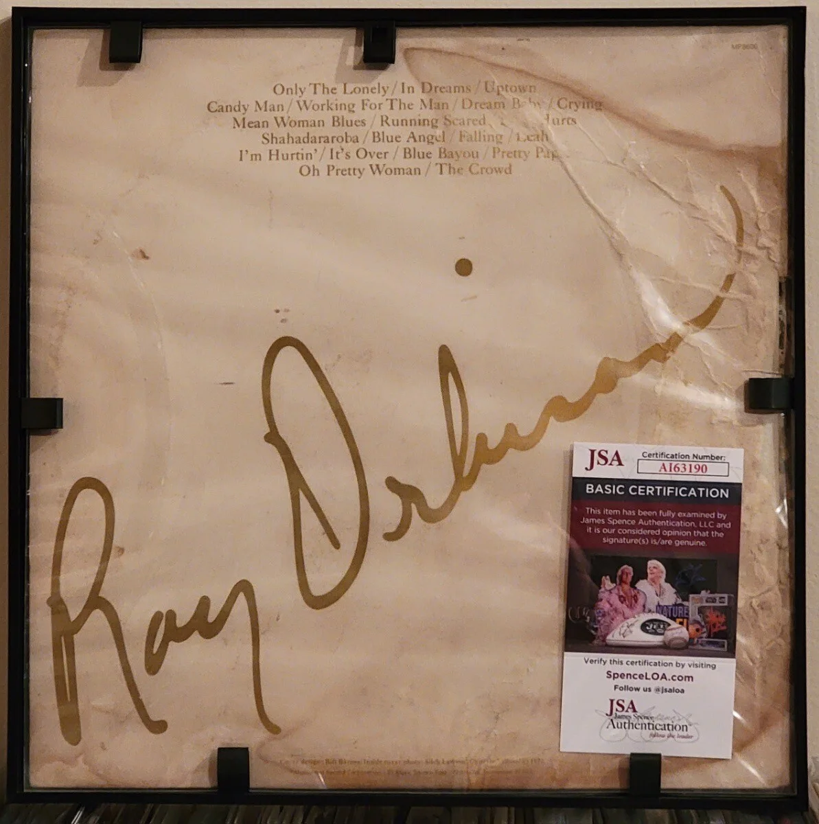 Roy Orbison Signed/Autographed Album All Time Greatest Hits JSA-COA 🔥, изображение 5