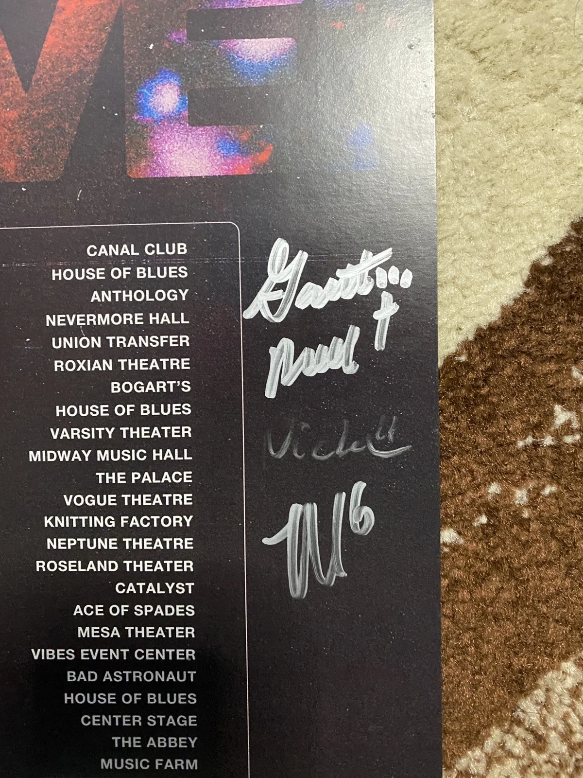 Silent Planet & Invent Animate VIP SIGNED 2025 Tour Poster with Flag, image 3