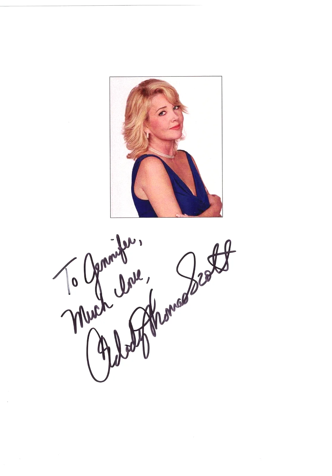 Melody Thomas Scott — MELODY THOMAS SCOTT Autographed 8X10 Young & the Restless FREE SHIPPING! Piranha