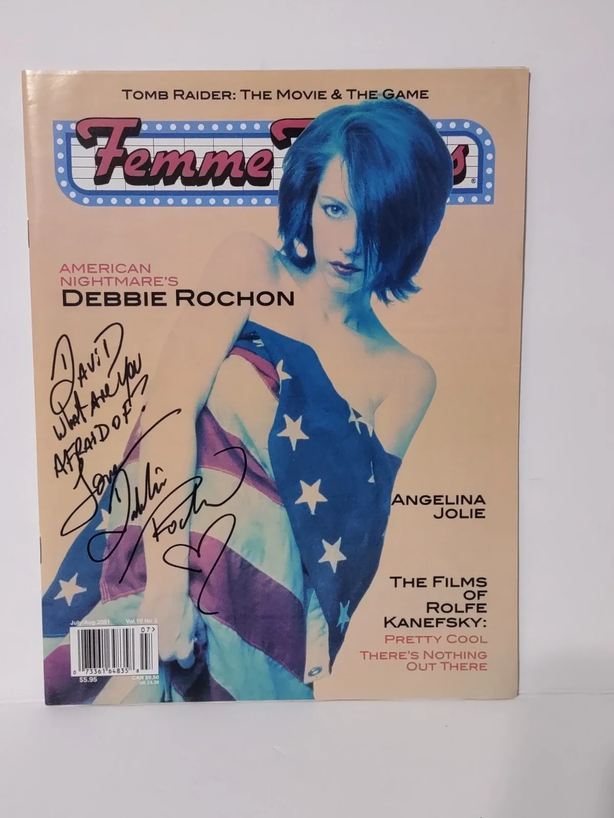 Debbie Rochon — Debbie Rochon Signed Femme Fatales Magazine American Nightmare Vol 10 #3. Horror