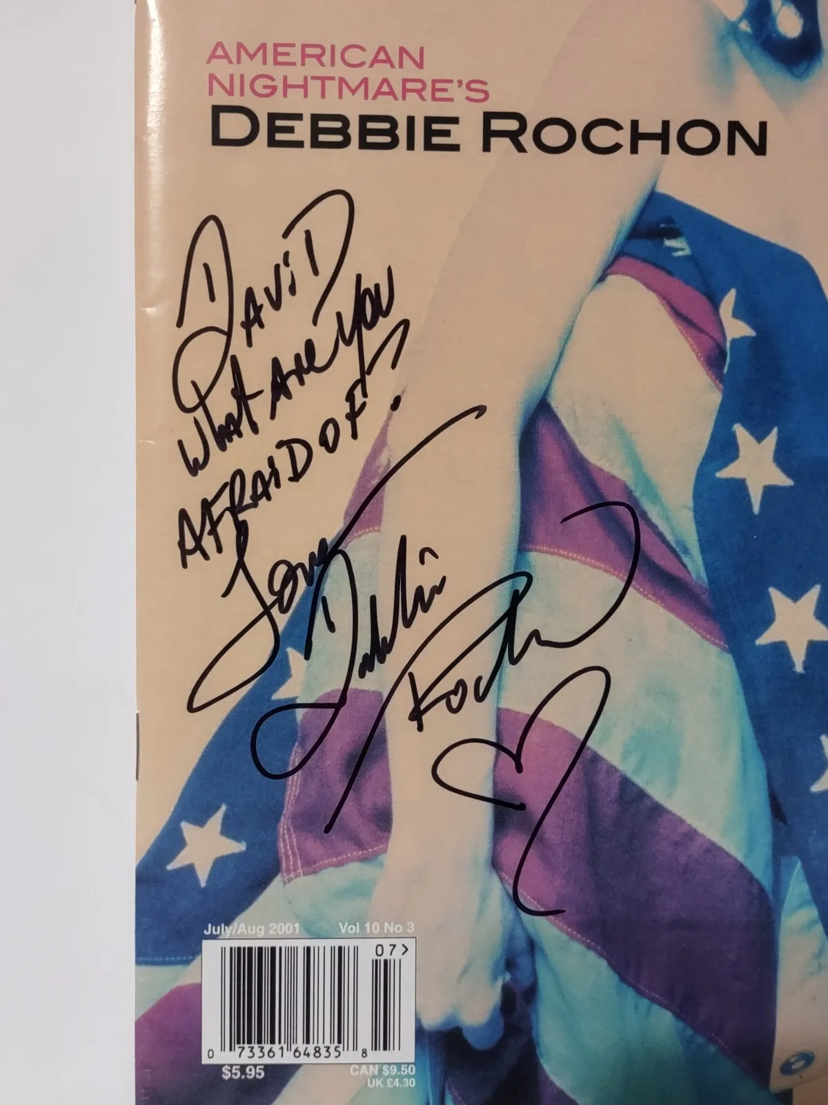 Debbie Rochon — Debbie Rochon Signed Femme Fatales Magazine American Nightmare Vol 10 #3. Horror, изображение 2