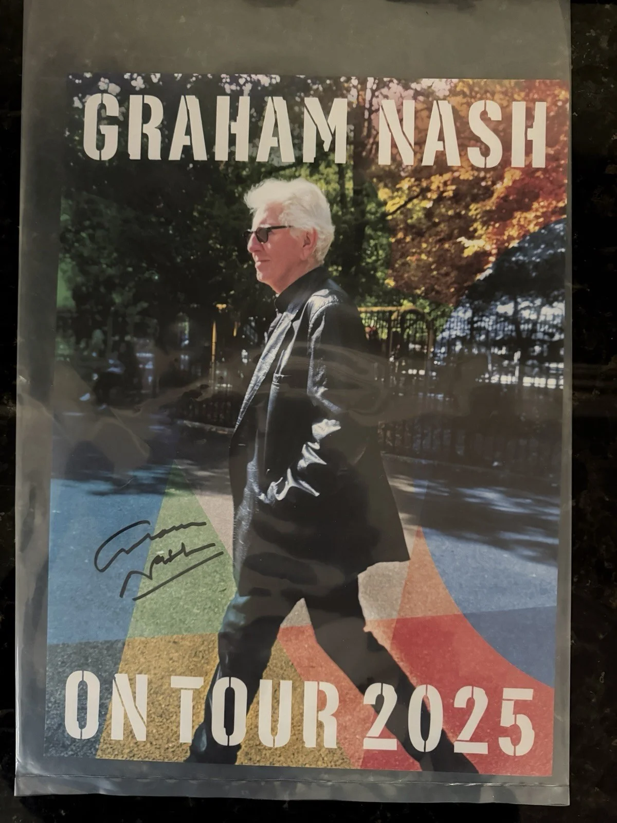 Graham Nash 2025 Your Poster Signed In Original Bag Mint, image 2