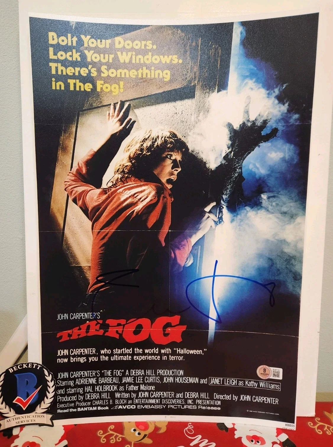 jamie lee curtis — Jamie Lee Curtis Signed Autographed The Fog 11x17 Photo BAS COA