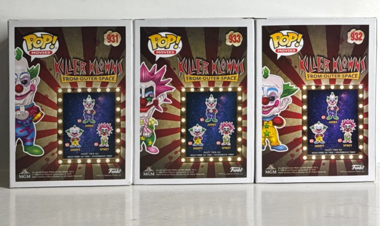 Stephen Chiodo — Killer Klowns Chiodo Bros Signed Set Of 3 Funkos W Drawing BAS, image 3