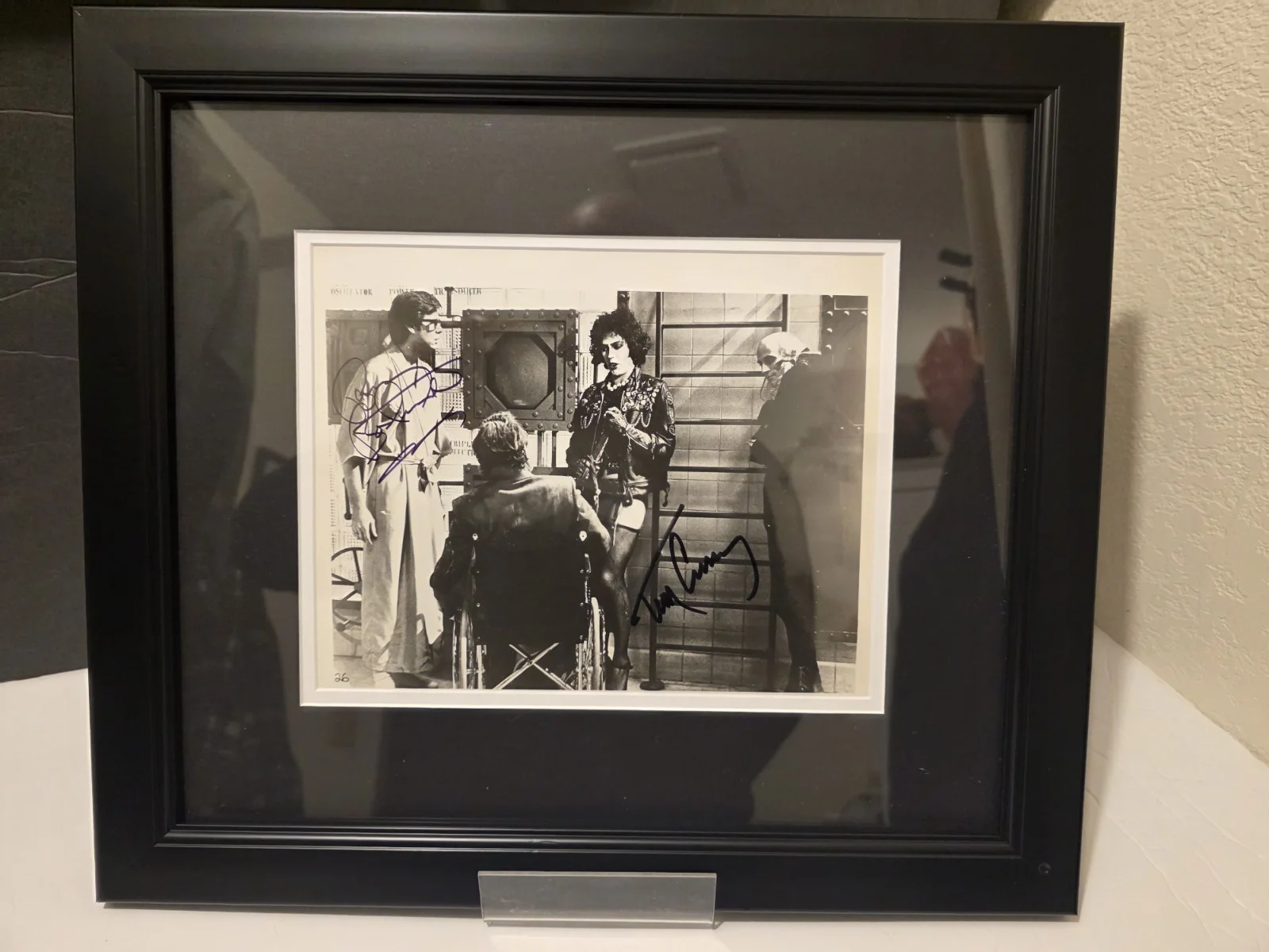 Tim Curry, Brian Bostwick — Rocky Horror Picture Show Framed Signed Photo and Mick Rock Photograph Book, изображение 2