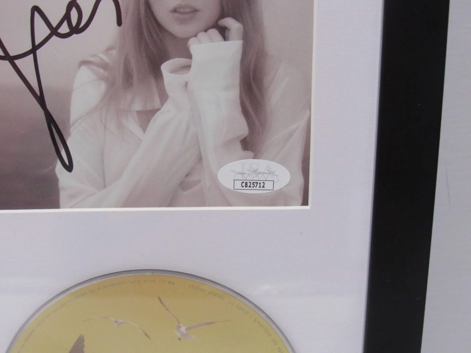 Taylor Swift Signed Autograph CD Insert & 1989 Album Framed JSA COA, image 4