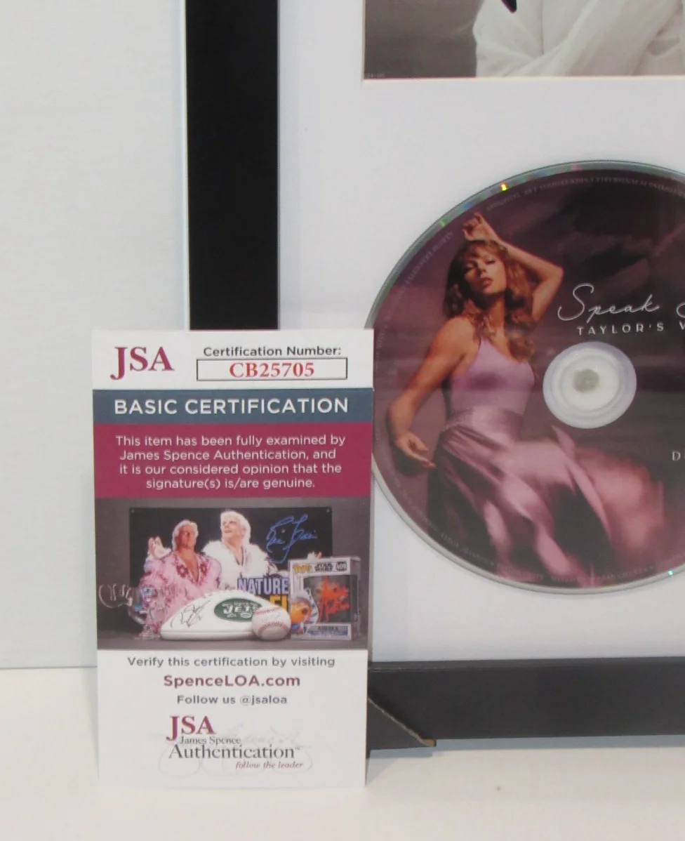 Taylor Swift Signed Autograph CD Insert & Speak Now (TV) Album Framed JSA COA, изображение 3