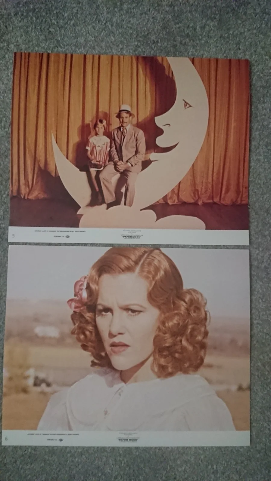 Paper Moon 1973 Tatum & Ryan O'Neal Set of 8 Vintage U. S. Mini Lobby Cards, изображение 5