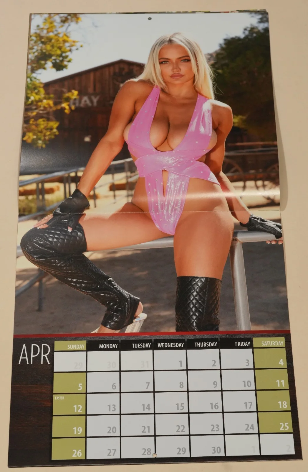 Lindsey Pelas — Lindsey Pelas Signed Official 2020 Calendar BAS COA Playboy Wild Wild West Auto, image 5