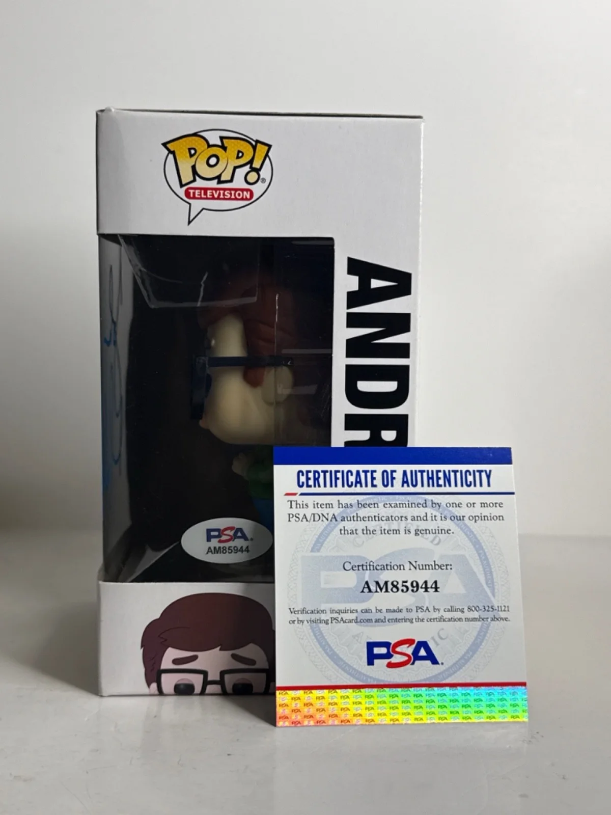 John Mulaney — John Mulaney Signed Andrew Big Mouth Funko Pop #682 PSA AM85944, изображение 2
