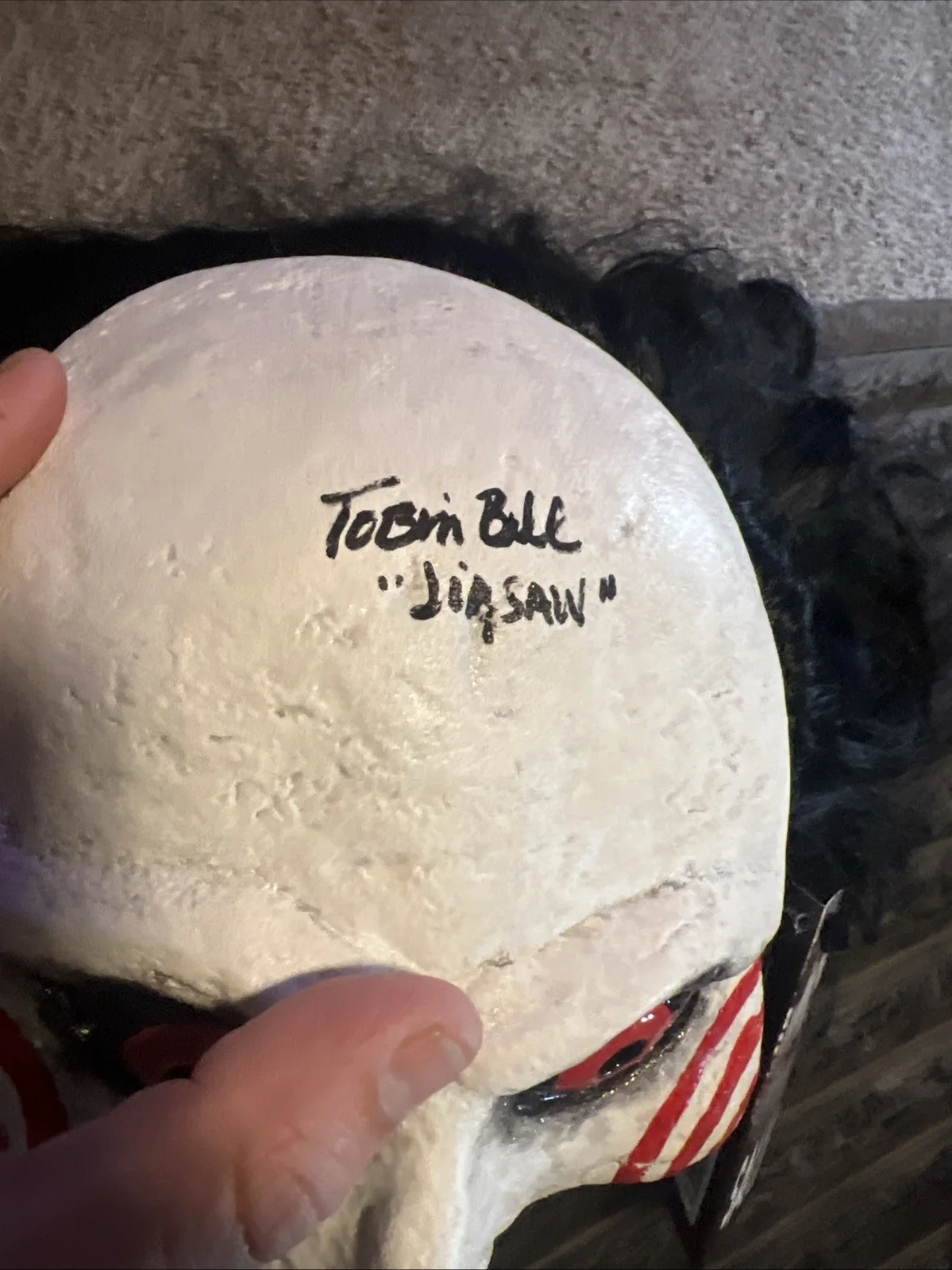 Leigh Whannell — Saw Mask Trick-Or-Treat Studios Double Signed Tobin Bell Leigh Whanell Beckett, изображение 3