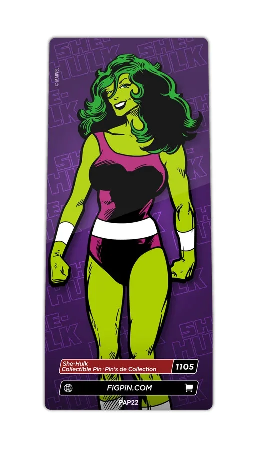 FiGPiN She-Hulk (1105) 3-Inch Enamel Pin (LE), image 2