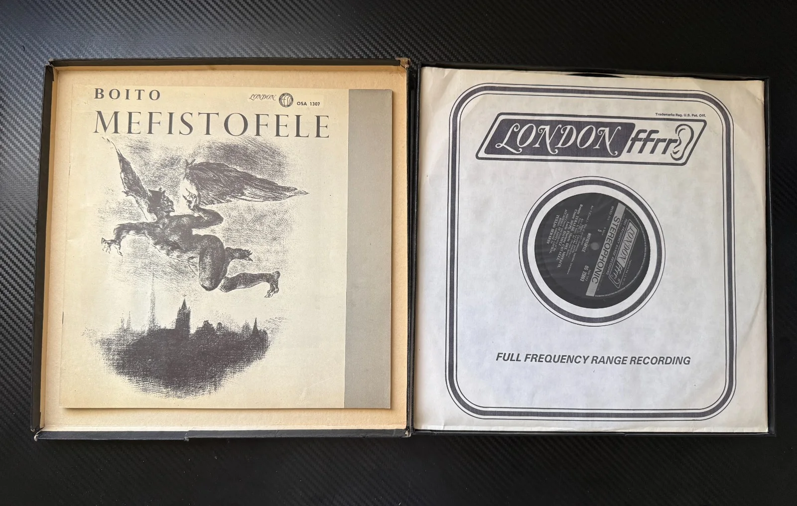 Renata Tebaldi Photo Signed + Boito Mefistofele Opera Vinyl Box Set London ffrr, image 3