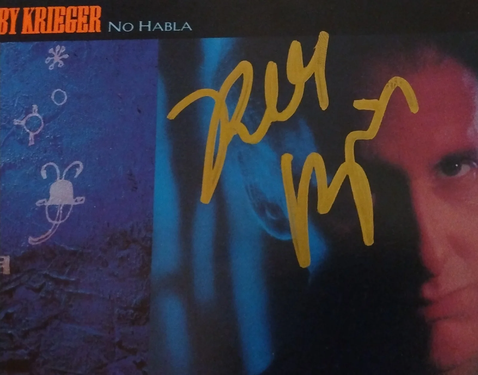 robby krieger - signed - autographed - no habla - compact disc, image 2