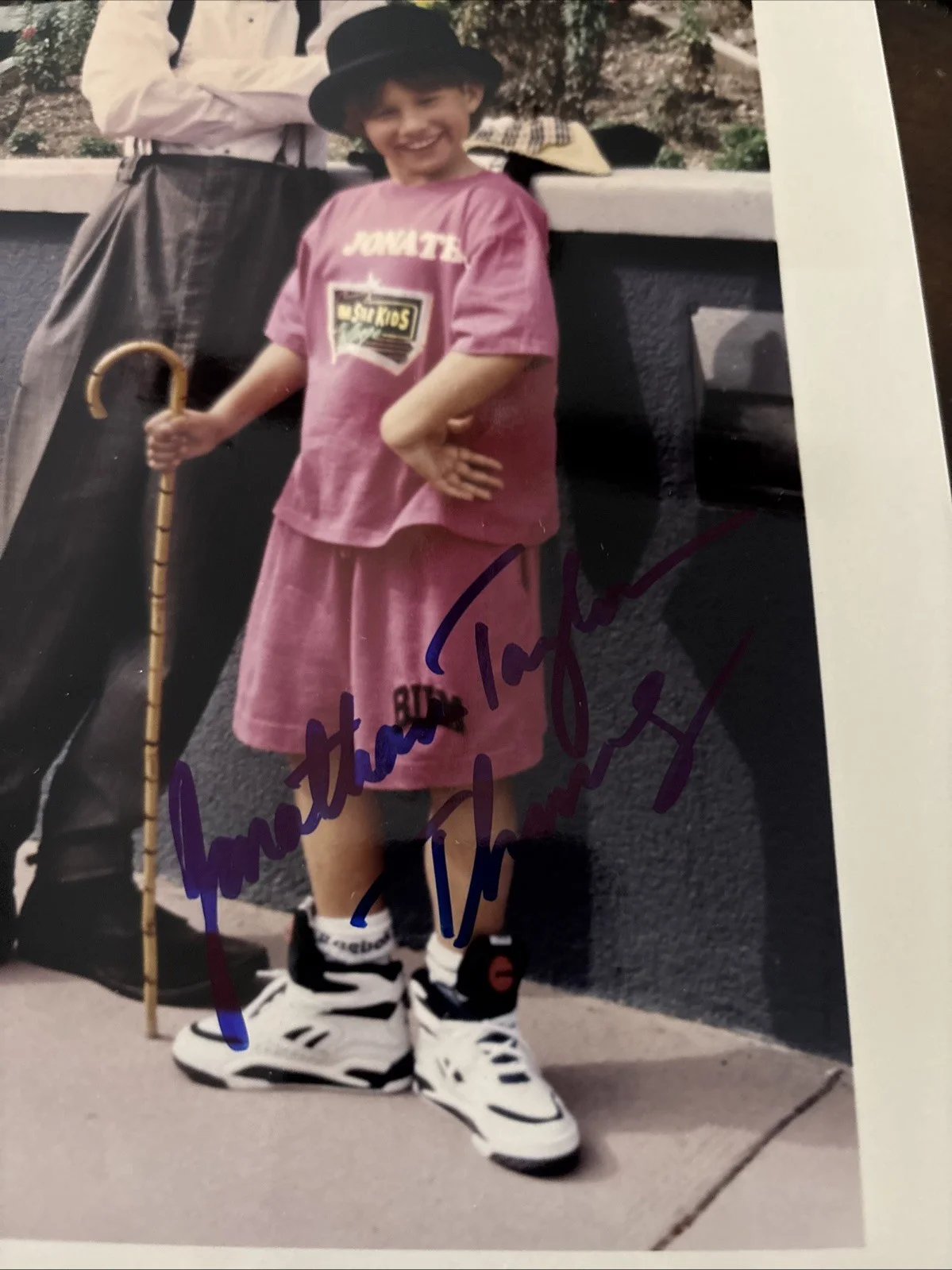 Jonathan Taylor Autographed Photo 10x8 , 10/1997 , COA, image 2