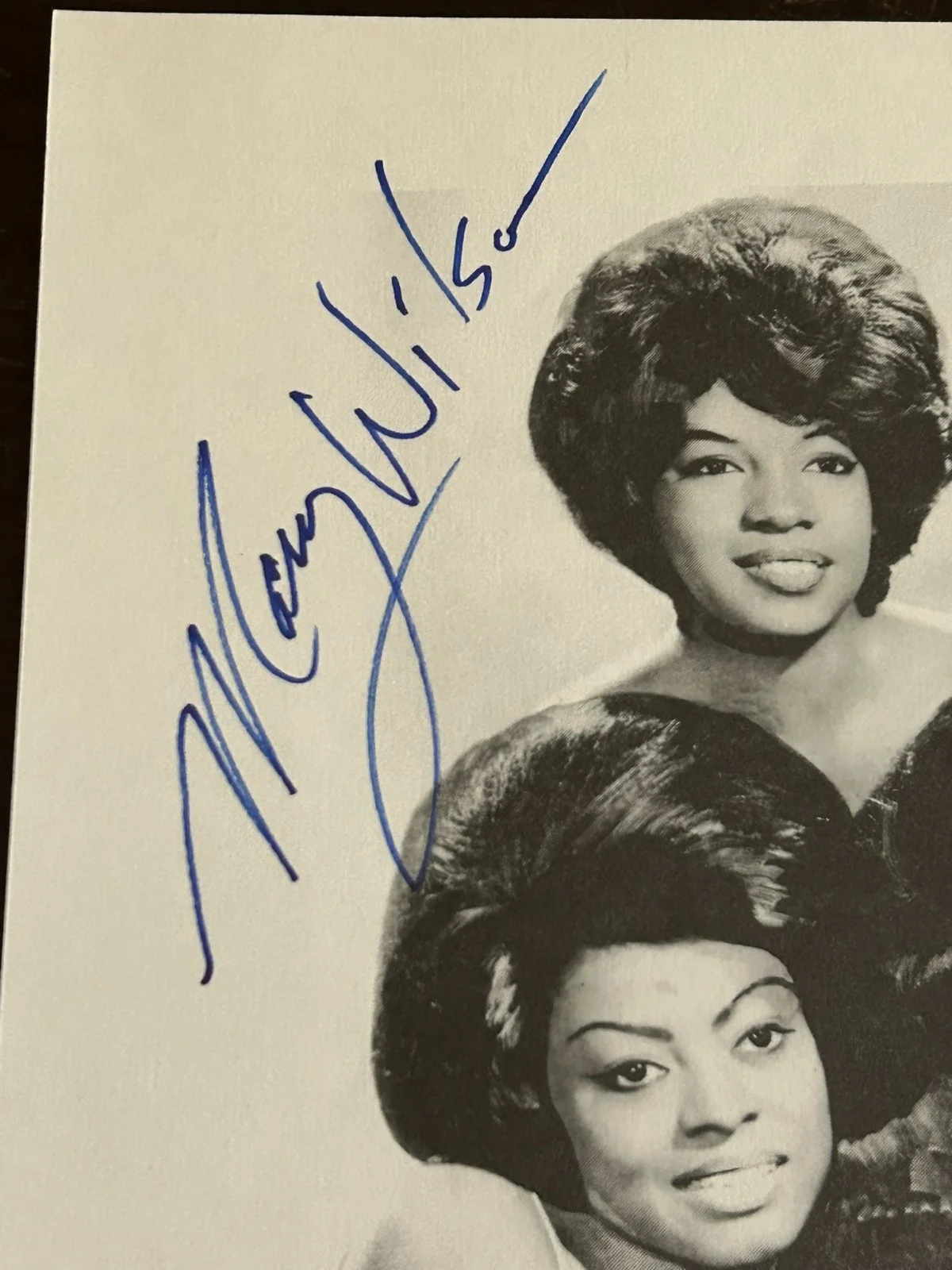 BEAUTIFUL MARY WILSON THE SUPREME SIGNED PHOTO WITH PROOF, изображение 2