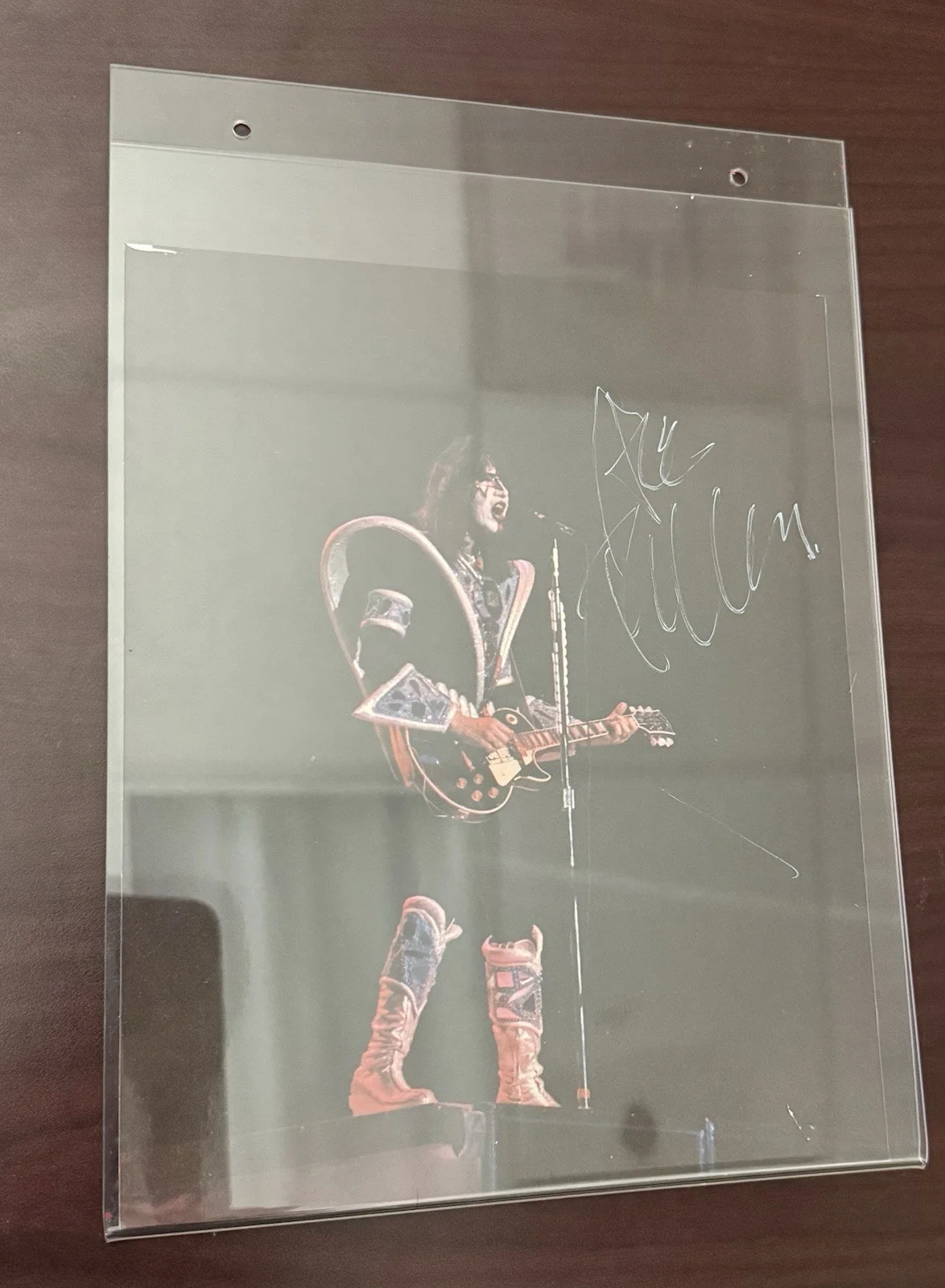 RARE ACE FREHLEY AUTOGRAPHED SIGNED 8x10 Photo From Dynasty Tour, image 3