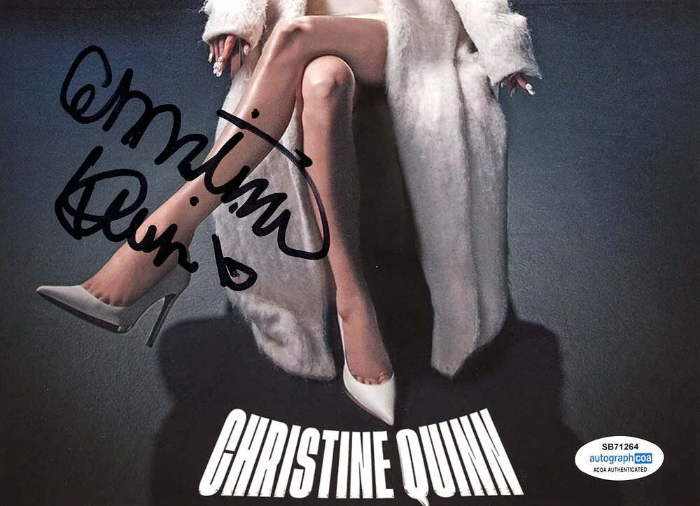 CHRISTINE QUINN — Christine Quinn signed 8x10 Photo EXT PROOF h SELLING SUNSET Basic Instinct ACOA, image 5