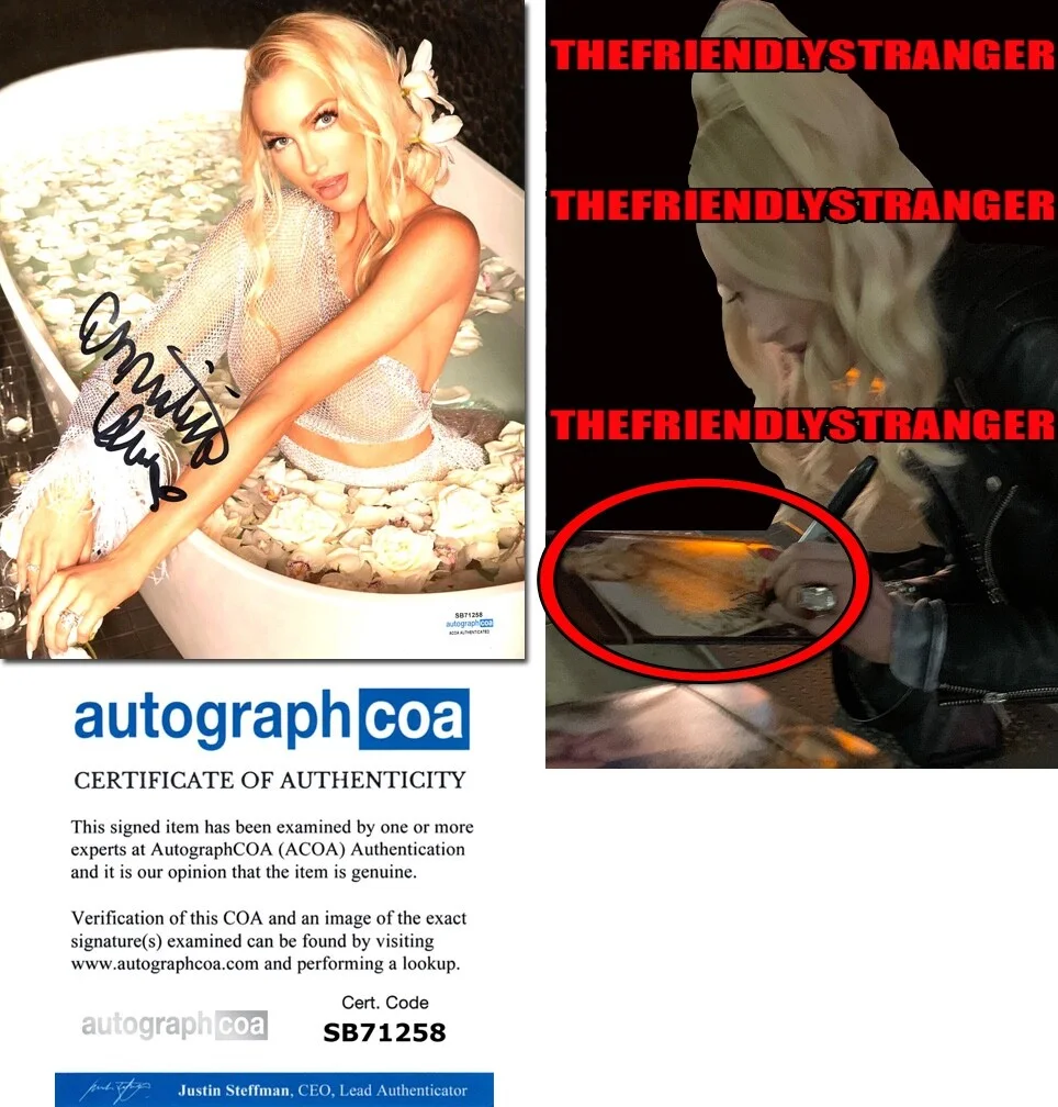 CHRISTINE QUINN — Christine Quinn signed 8x10 Photo d EXACT PROOF Hot SEXY Selling Sunset ACOA COA