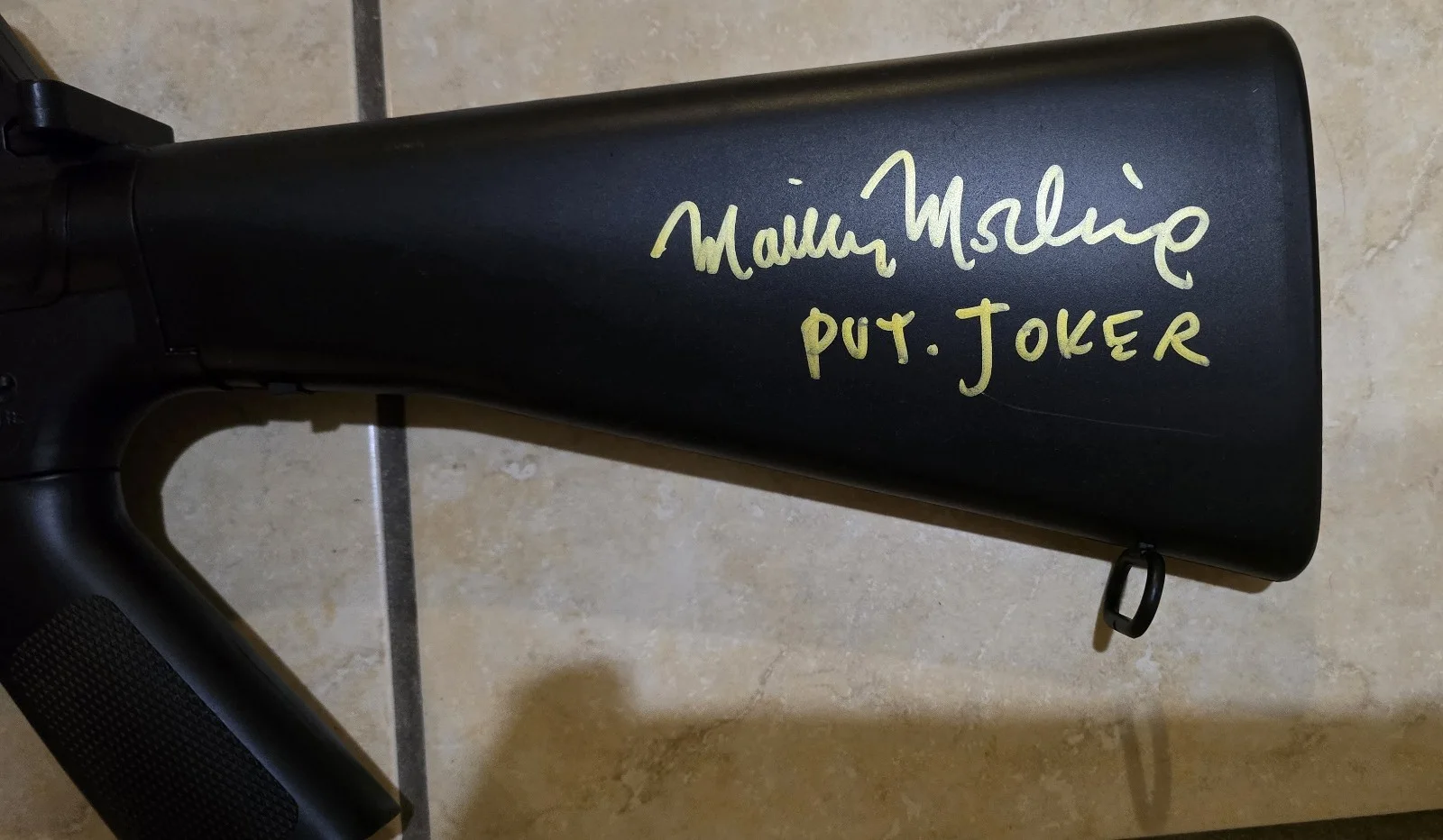 Full Metal Jacket SIGNED Items Modine D'Onofrio & Ermey with Movie Quote! RARE, image 3