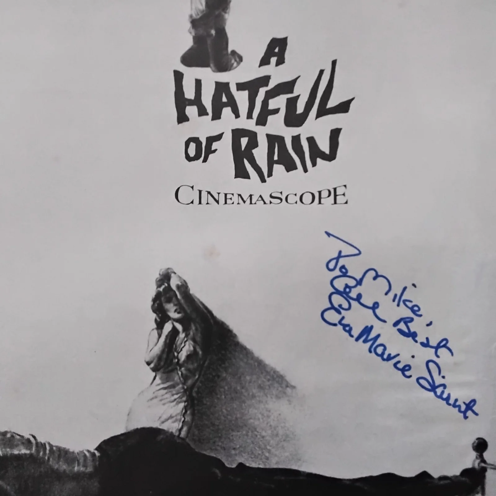 Eva Marie Saint SIGNED 1957 Movie Ad A Hatful of Rain Don Murray Tony Franciosa, изображение 3