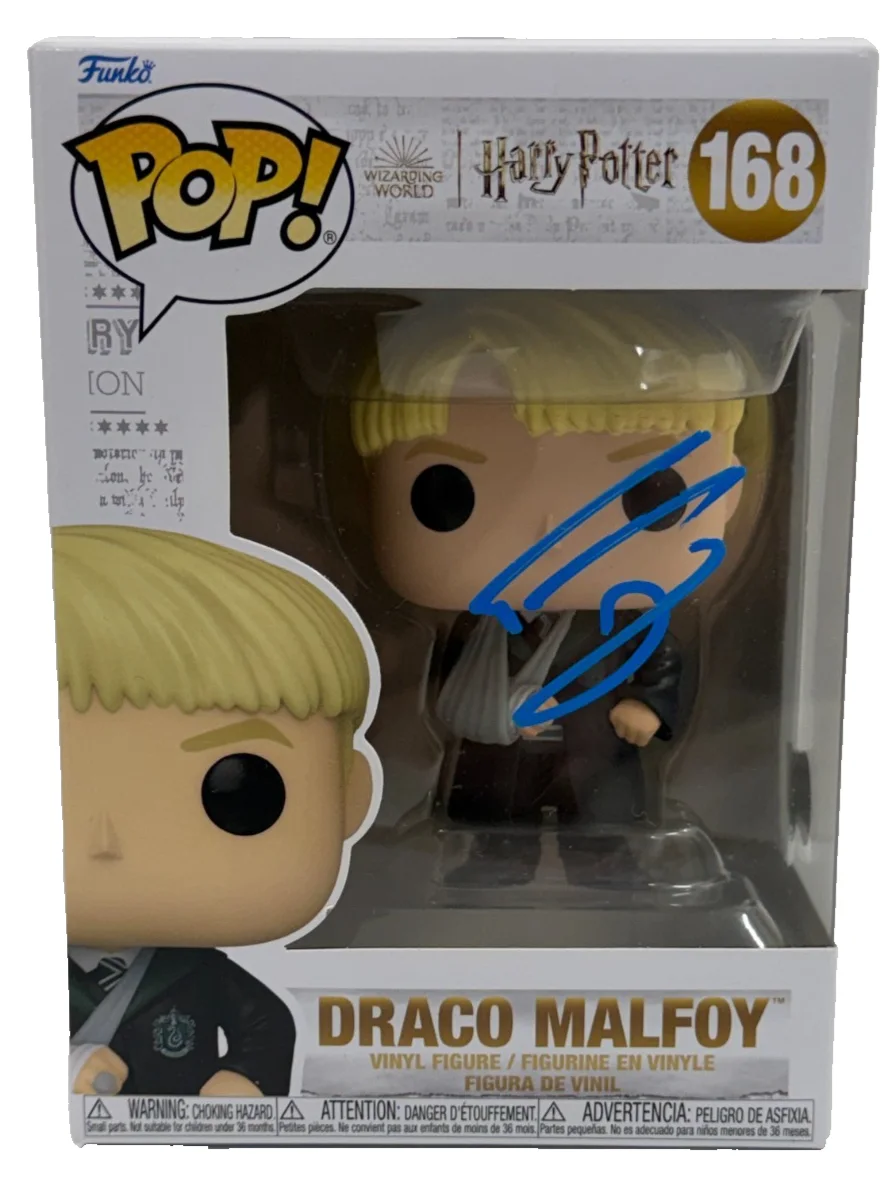 Tom Felton — Tom Felton Signed Draco Malfoy Funko Harry Potter Authentic Autograph Beckett