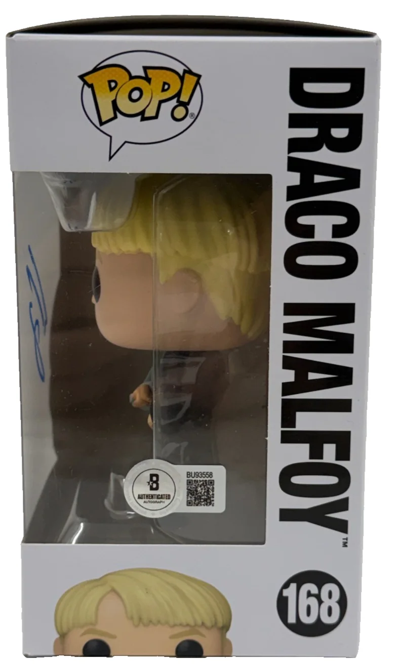 Tom Felton — Tom Felton Signed Draco Malfoy Funko Harry Potter Authentic Autograph Beckett, image 2