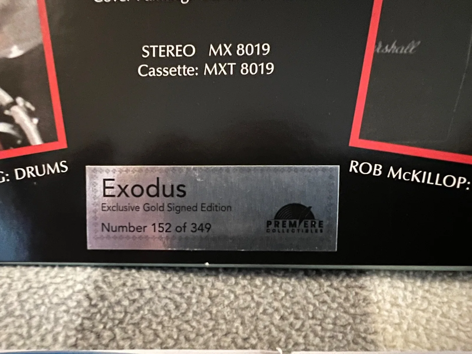 2025 Exodus autograph lot Lim Ed LP and 40th ann blue Bonded by Blood thrash, image 4