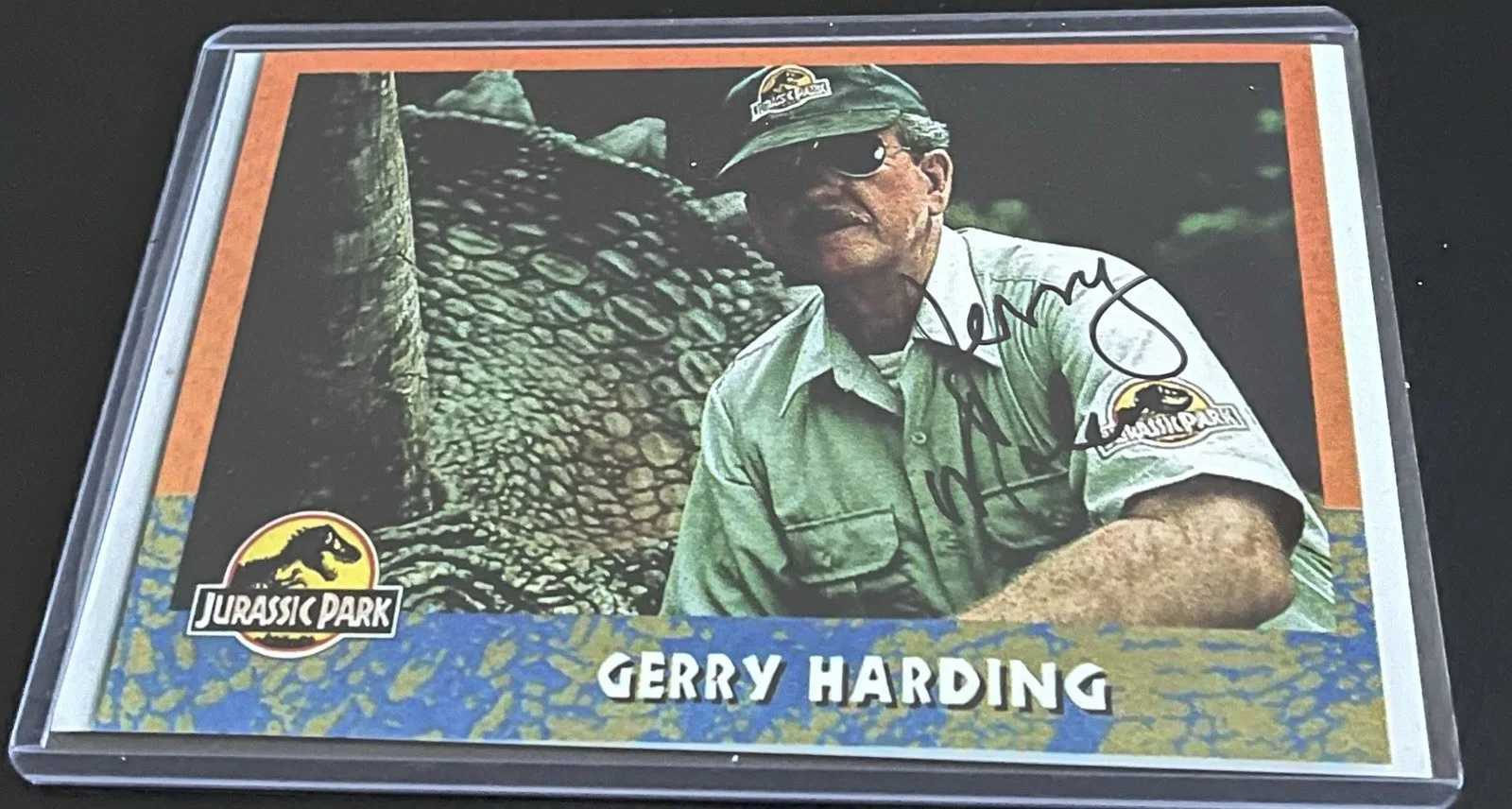Gerry Harding — Jurassic Park Gerry Harding Chief Vet Signed 4x6 Promo Photo w/ COA & Top Loader, изображение 2