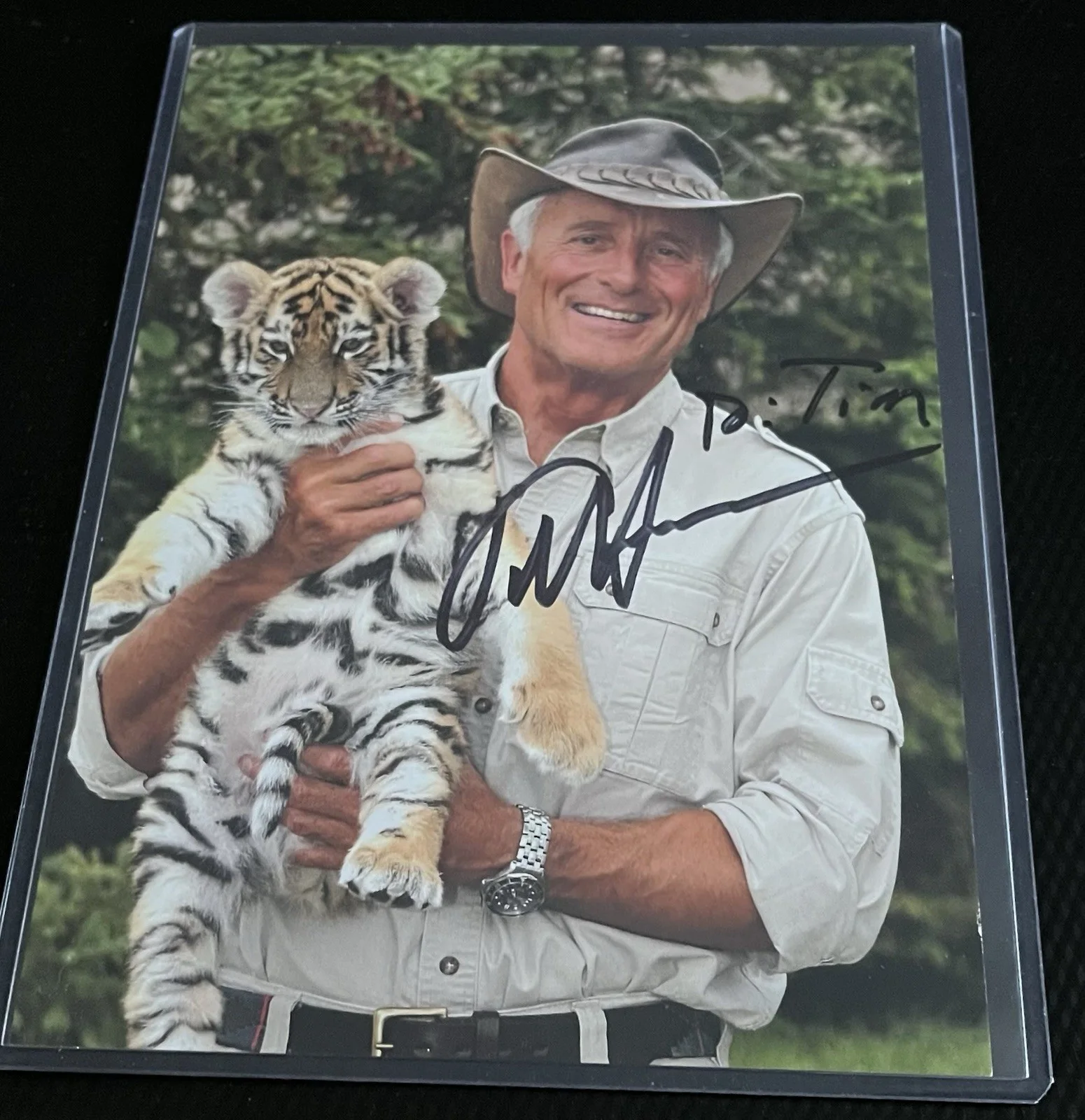 Jack Hanna — Jack Hanna Columbus Zoo Signed 5x7 Promo Photograph w/ COA & Top Loader, image 2
