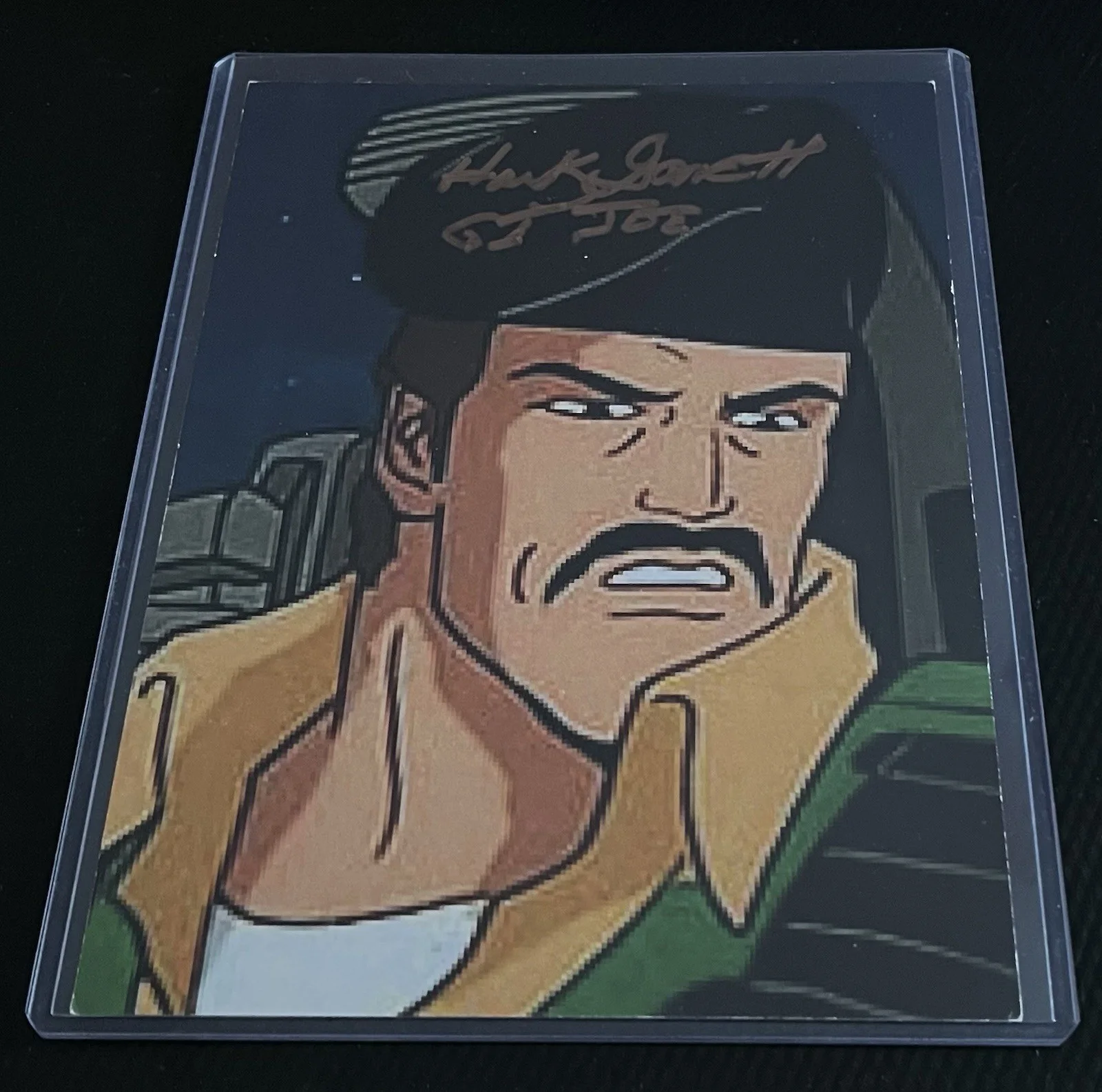 Hank Garrett — Hank Garrett aka Voice of G.I. Joe Signed 5x7 Photograph w/ COA & Top Loader, изображение 2