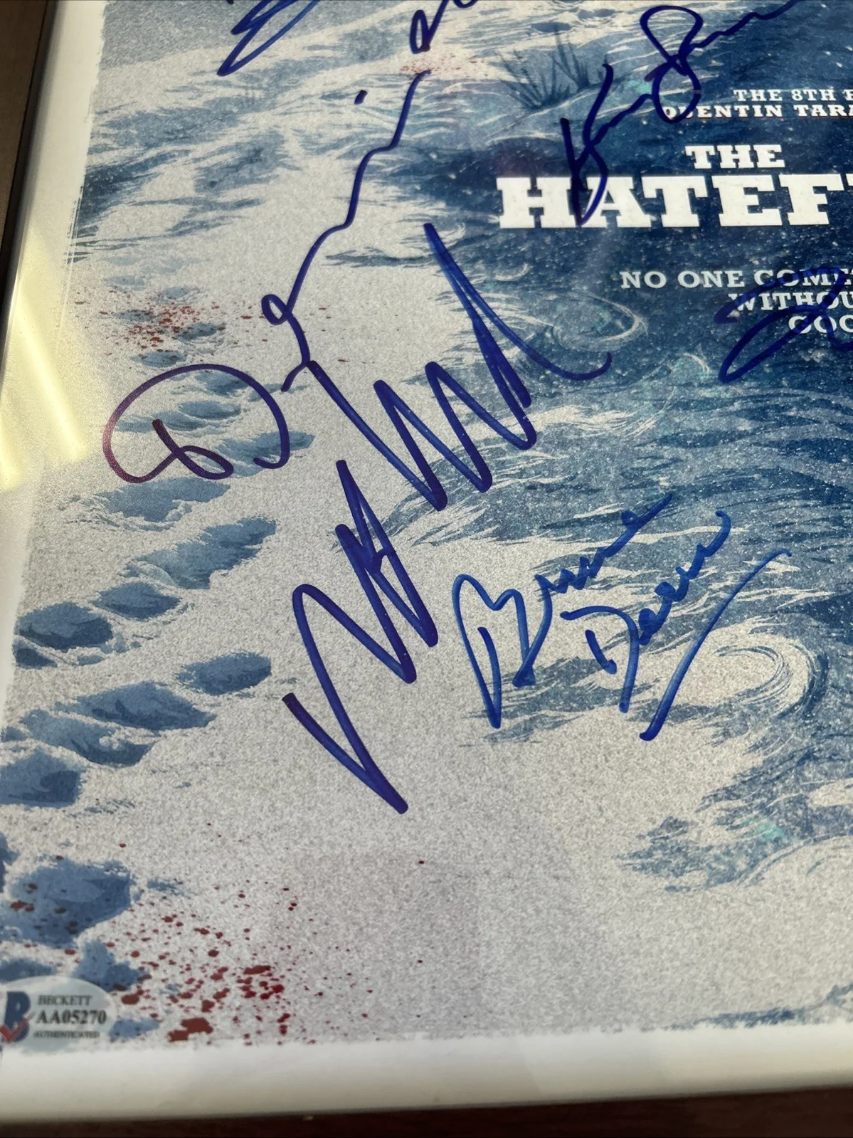 The Hateful 8 Cast Autograph Signed Beckett COA Authentic Quintin Tarantino Rare, изображение 3