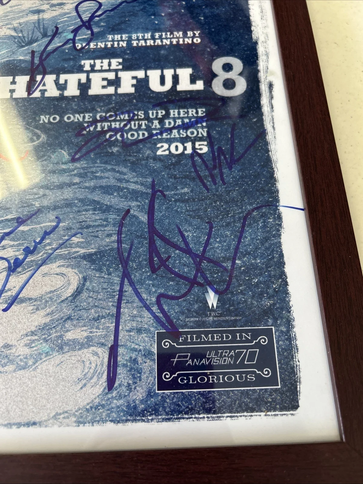 The Hateful 8 Cast Autograph Signed Beckett COA Authentic Quintin Tarantino Rare, изображение 4
