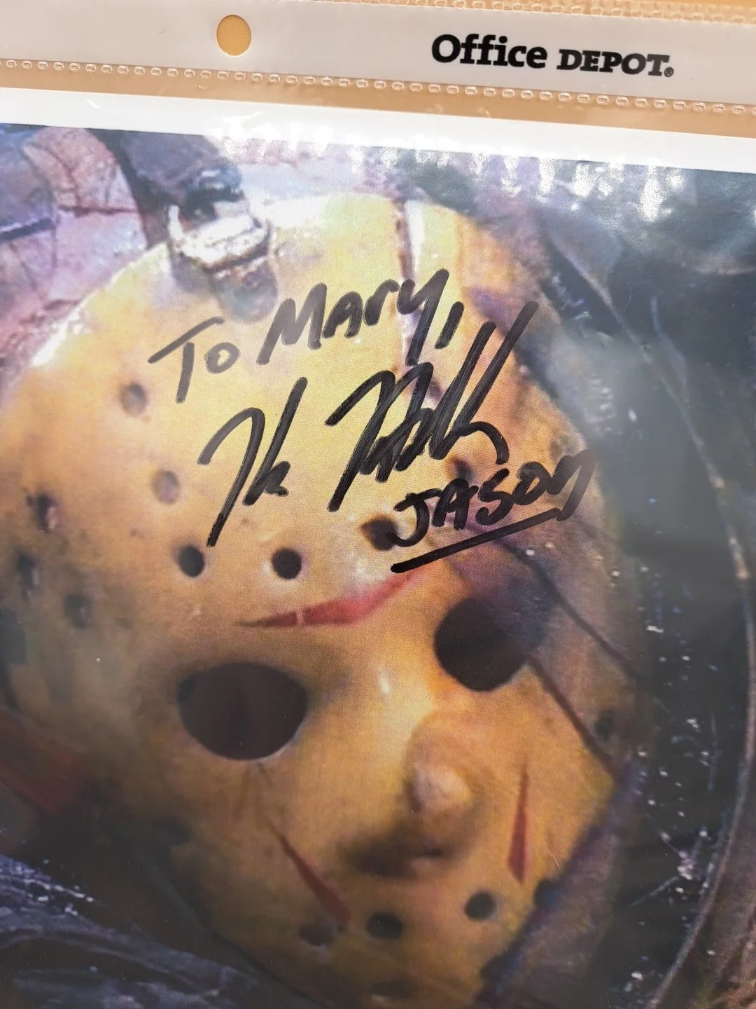 Kane Hodder Signed Jason Voorhees 8x10 Photo *NO COA* 'To Mary', изображение 2