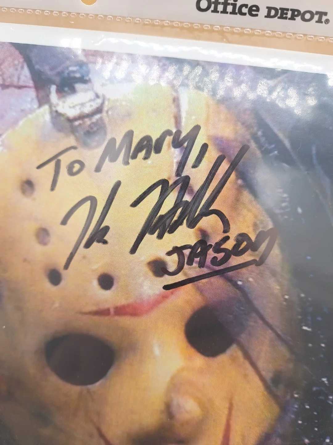 Kane Hodder Signed Jason Voorhees 8x10 Photo *NO COA* 'To Mary', изображение 3
