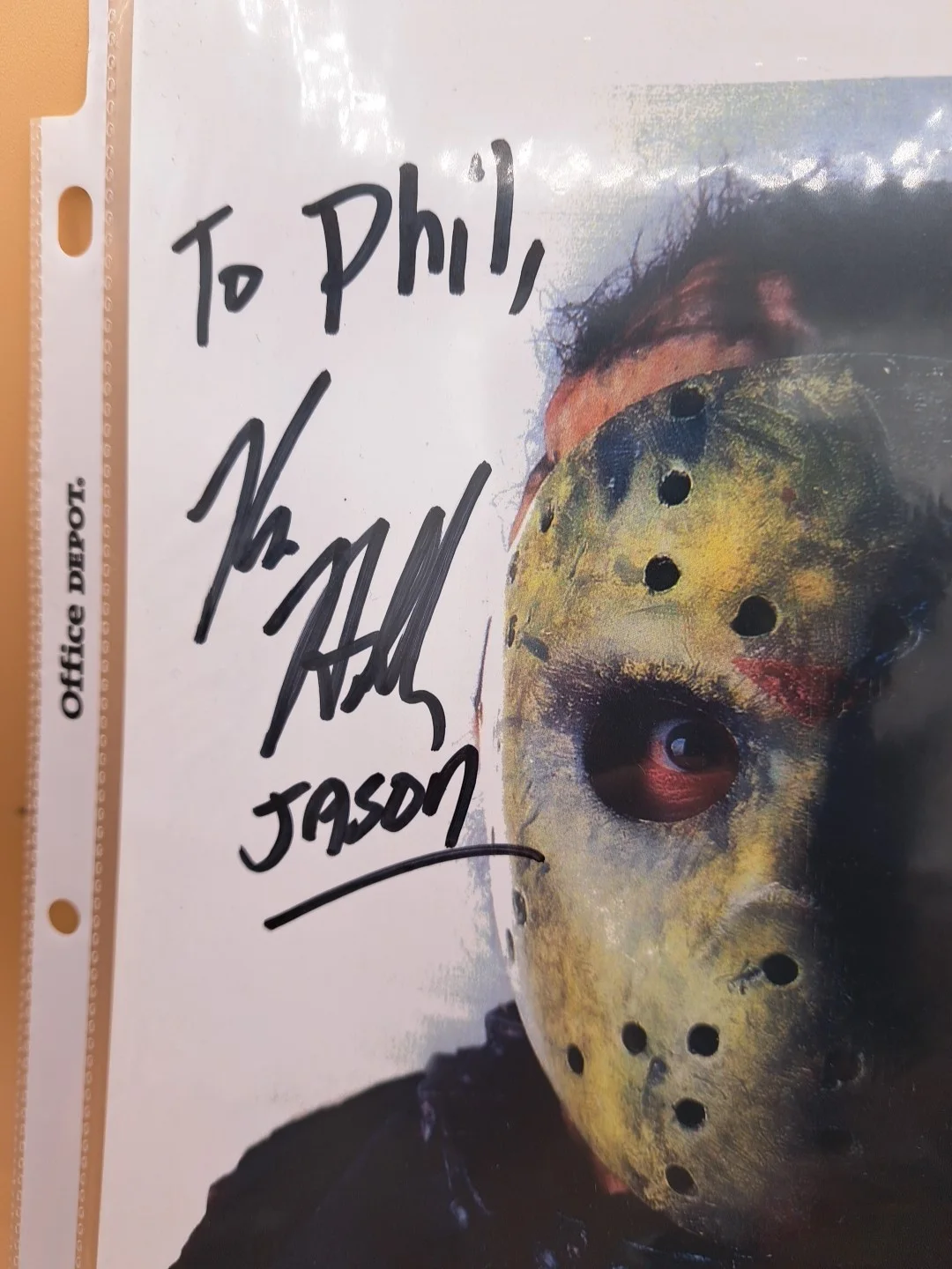 Kane Hodder (Friday The 13th) Signed Jason Voorhees 8x10 Photo *NO COA*, image 2