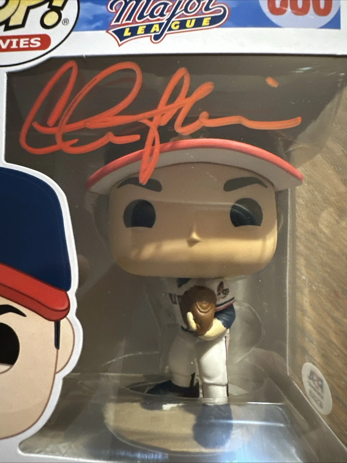 Charlie Sheen — Charlie Sheen signed Major League Ricky "Wild Thing" Vaughn Funko POP ~ PSA COA, изображение 3