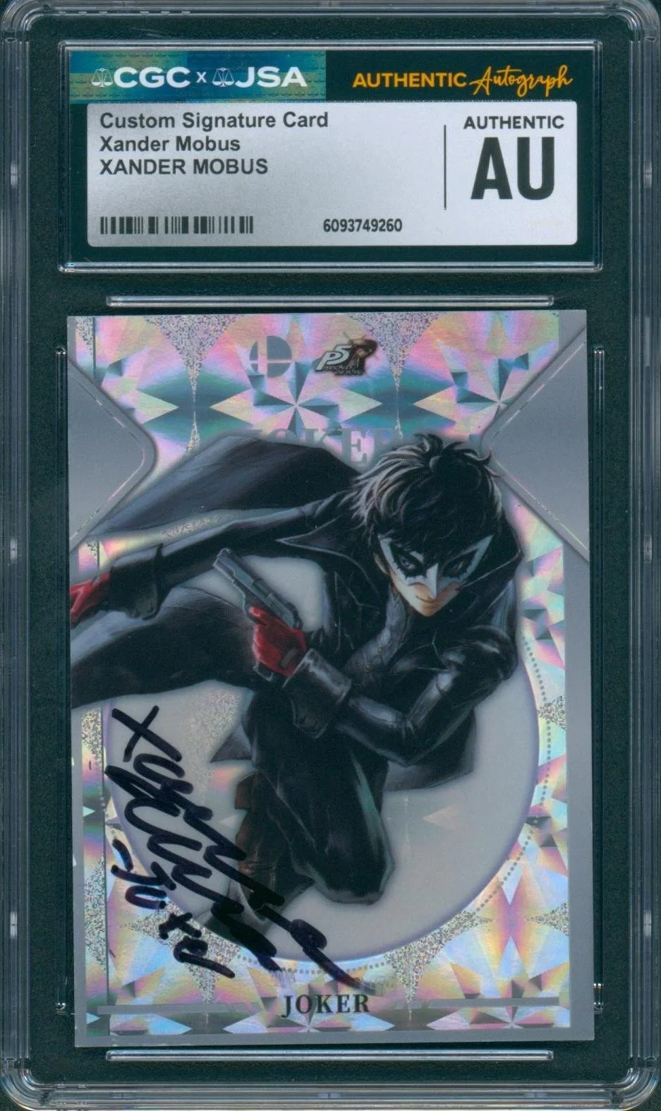 Xander Mobus — Xander Mobus Signed Smash Bros Camilii Card Persona 5 Joker CGC x JSA COA SLAB
