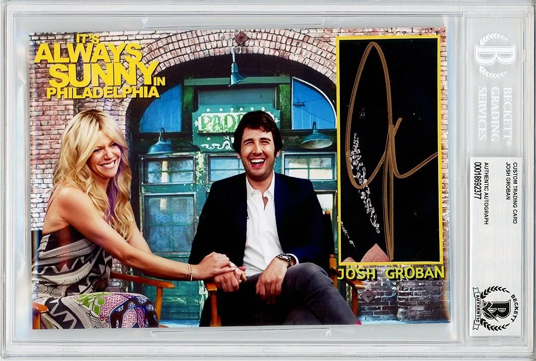 Josh Groban — -IT'S ALWAYS SUNNY IN PHILADELPHIA-JOSH GROBAN BECKETT Signed/Autograph 5x7 Card