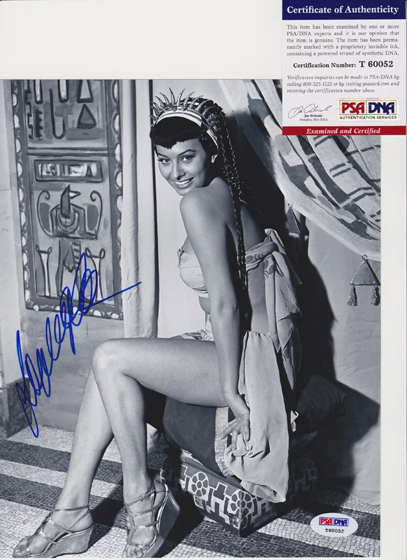 Sophia Loren — Sophia Loren Legendary Actress Signed Autograph 8x10 Photo PSA/DNA COA #15