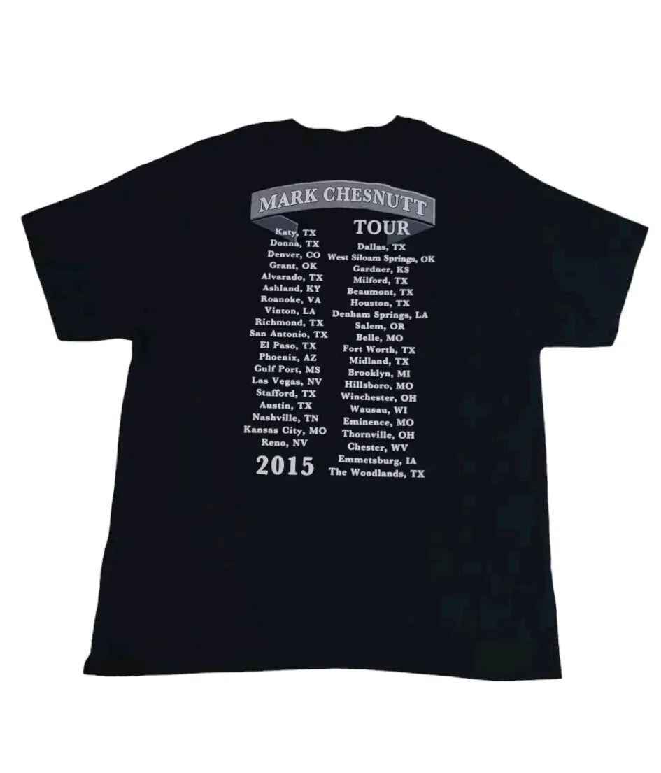 Mark Chesnutt Signed Autographed Concert Shirt XL Tradition Lives Tour 2015, image 2