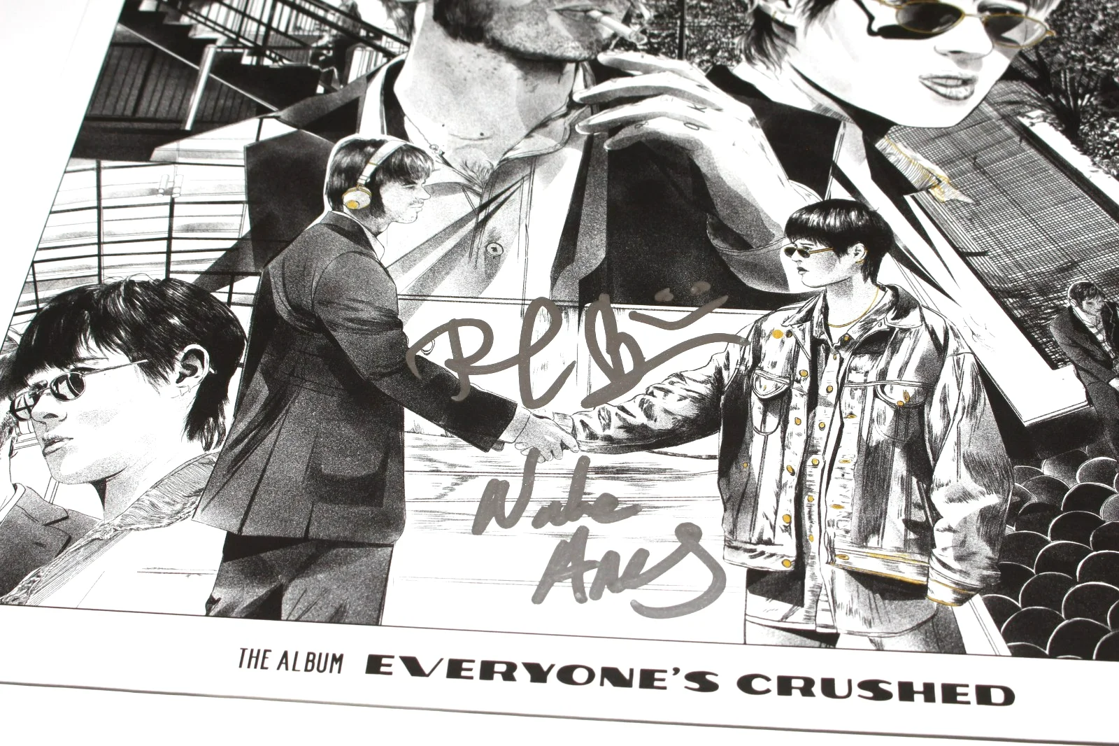 WATER FROM YOUR EYES SIGNED 'EVERYONE'S CRUSHED' ALBUM VINYL RECORD BECKETT COA, image 3