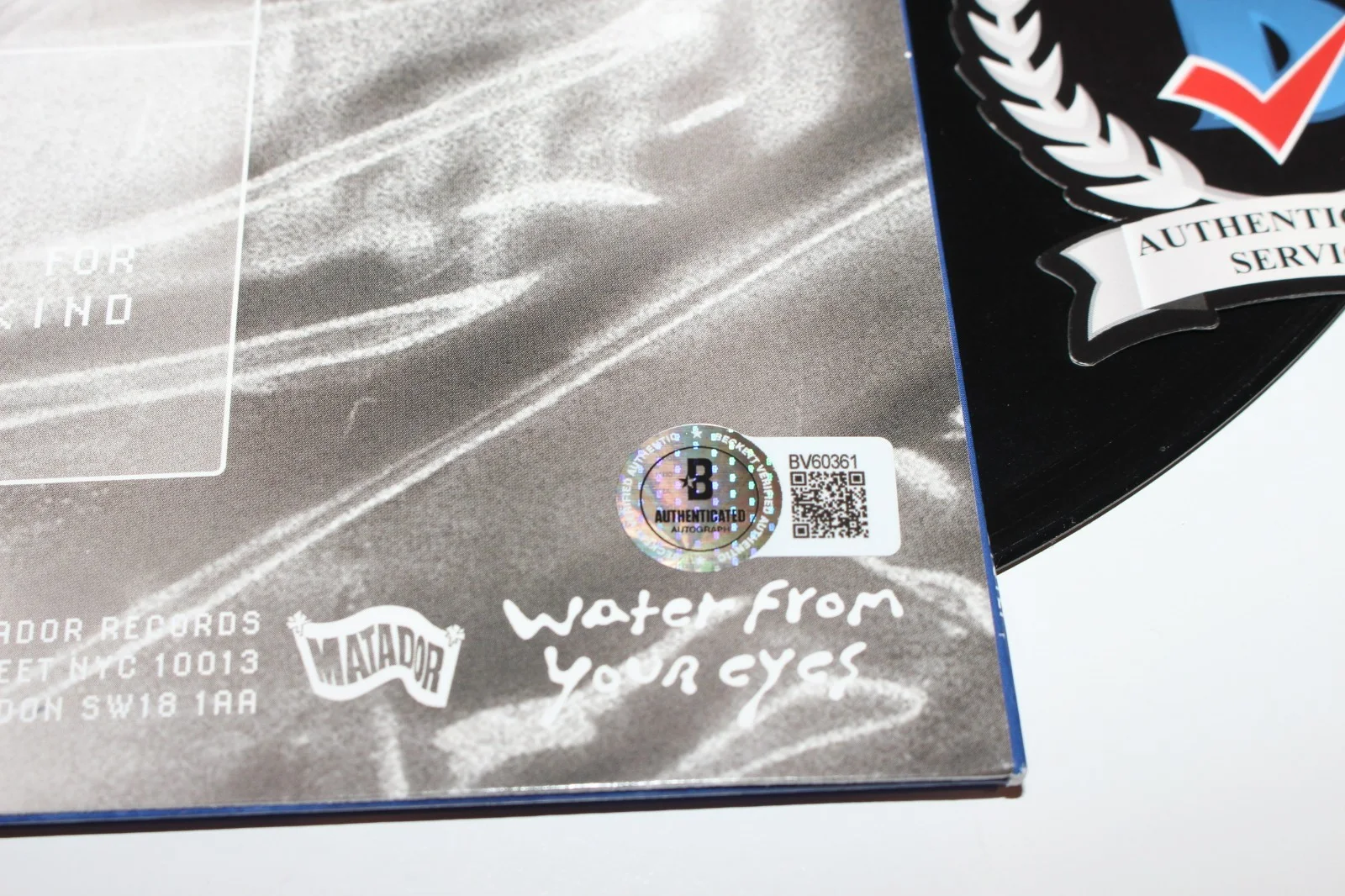 WATER FROM YOUR EYES SIGNED 'IT'S A BEAUTIFUL PLACE' ALBUM VINYL BECKETT COA x2, изображение 2