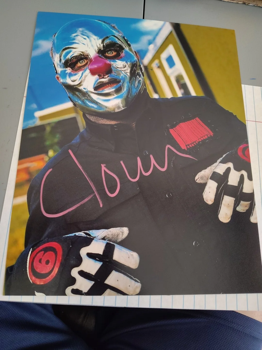Slipknot Clown Crahan Signed 8x10 Photo Autograph, изображение 2
