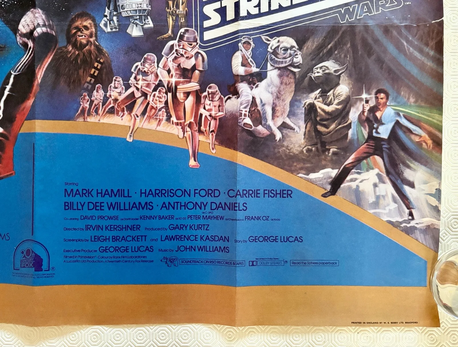 Star Wars A New Hope The Empire Strikes Back Original Double Bill Quad Poster, изображение 3
