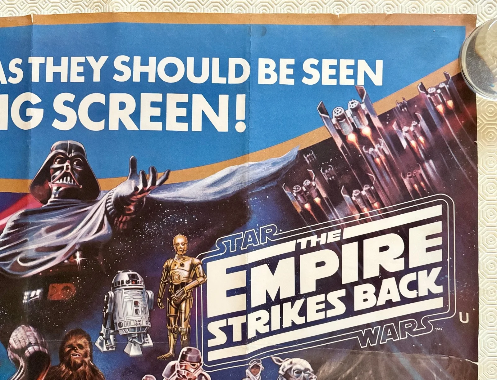 Star Wars A New Hope The Empire Strikes Back Original Double Bill Quad Poster, изображение 4