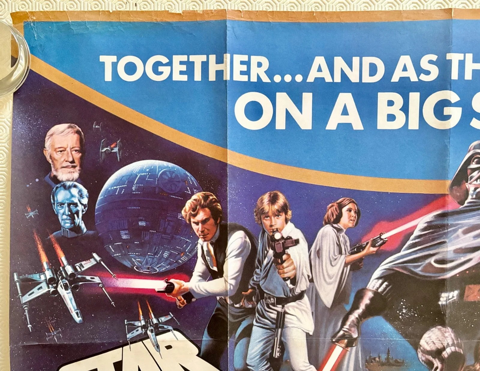 Star Wars A New Hope The Empire Strikes Back Original Double Bill Quad Poster, изображение 5