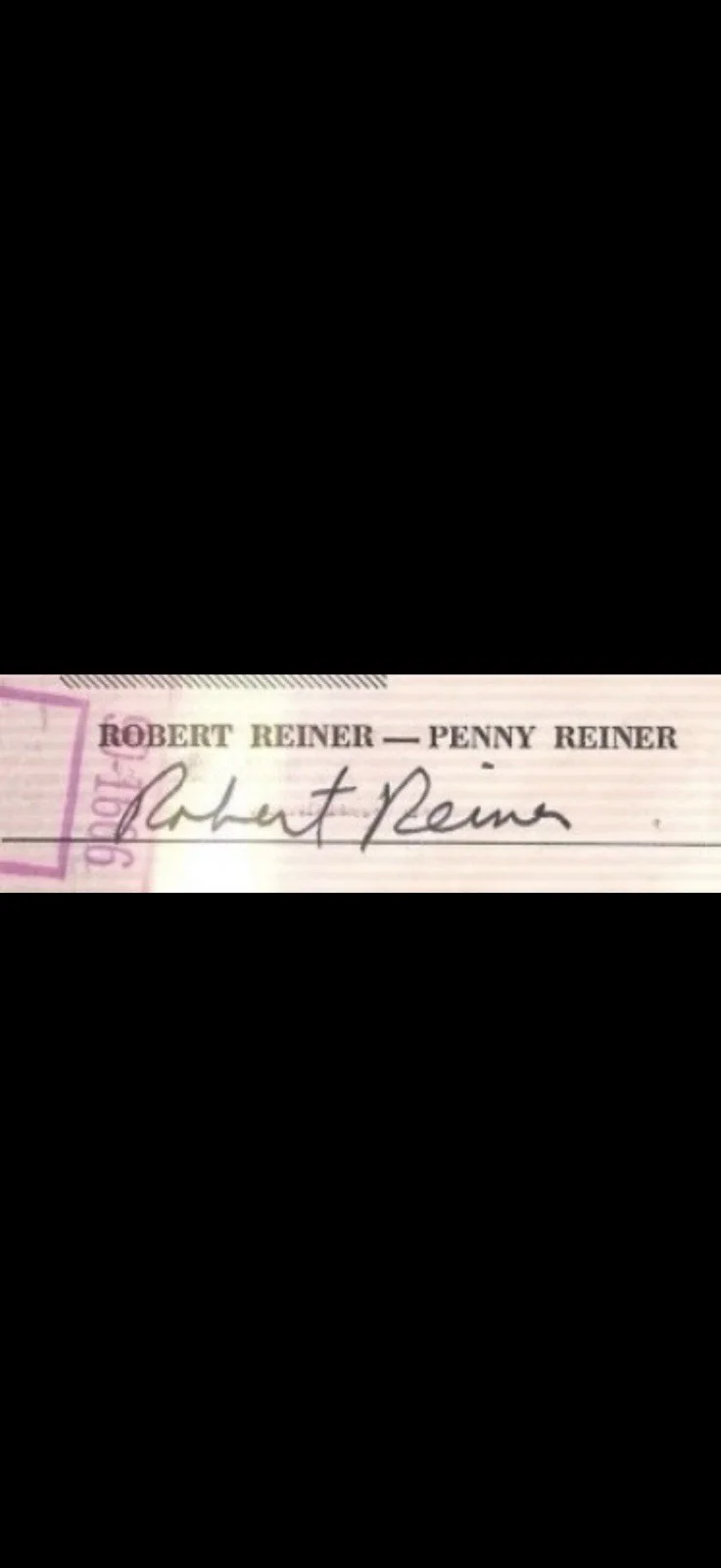 Rob Reiner — Rob Reiner Legendary Director Signed Autographed Bank Check Beckett COA Slabbed, image 2