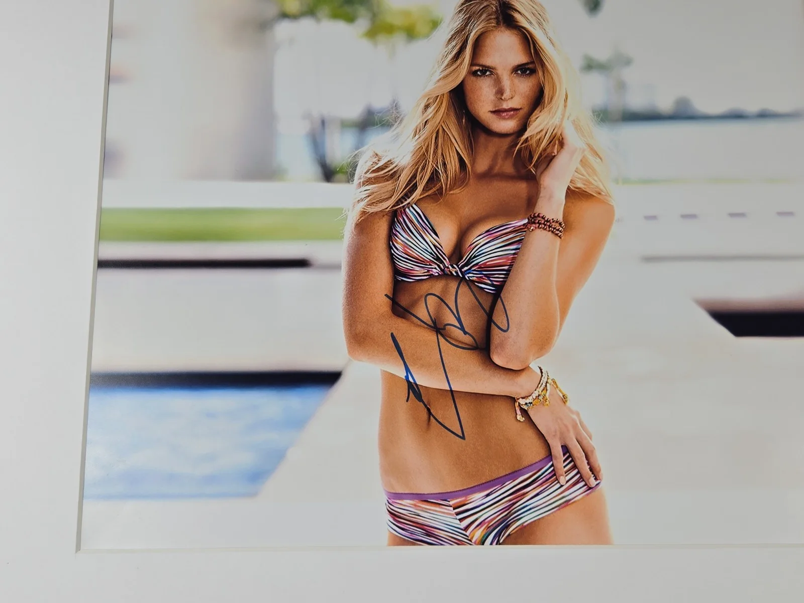 Erin Heatherton Signed Photo Framed 16x20 JSA, image 2